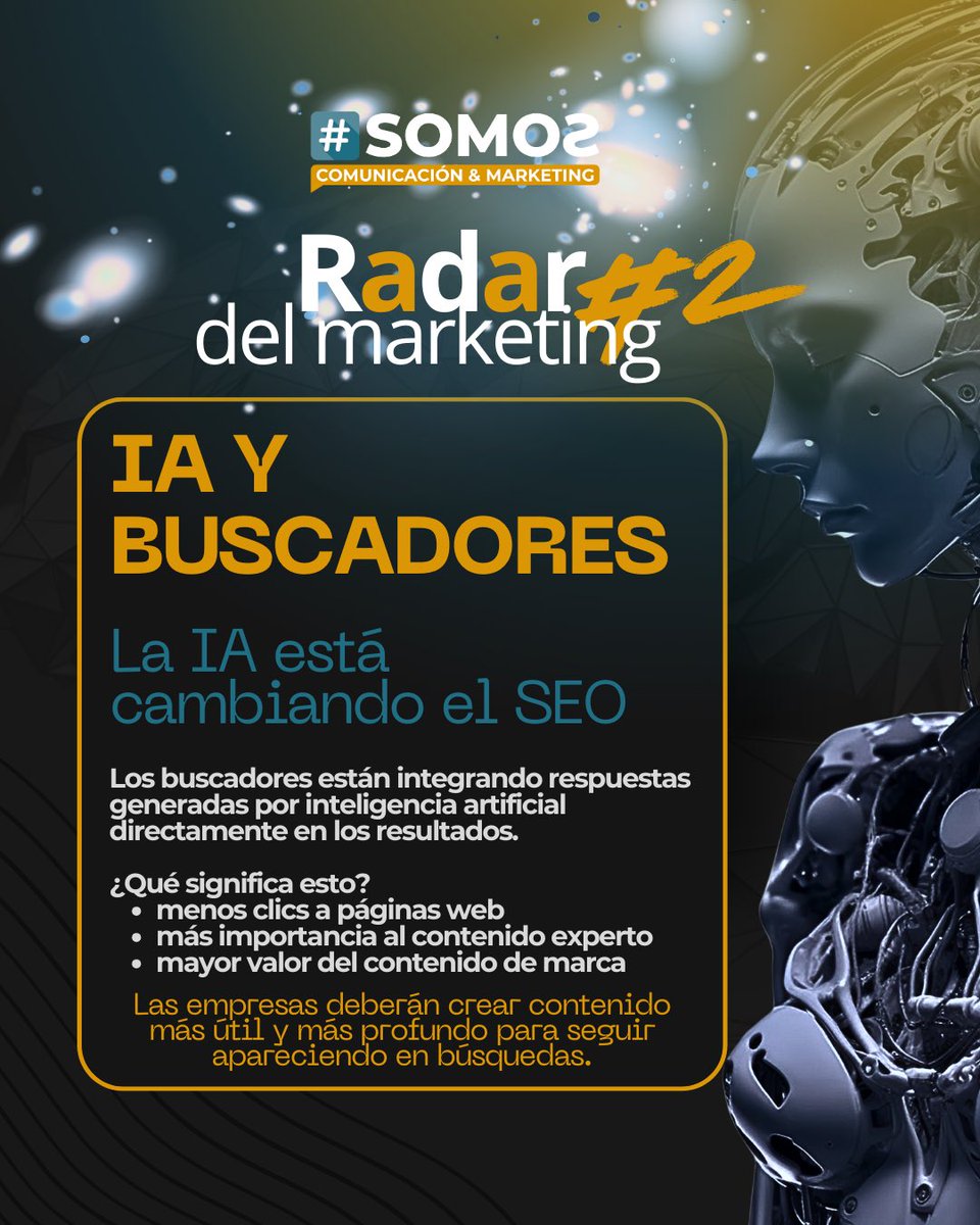eldebby's tweet photo. Esta semana destacamos:
Cómo la IA está cambiando el SEO
El nuevo impulso de LinkedIn al contenido educativo
El dominio del video corto en redes sociales
Las empresas que logren adaptarse a estos cambios podrán posicionarse mejor
#MarketingDigital
#Marketing2026
#DigitalMarketing https://t.co/XXrbjByp87