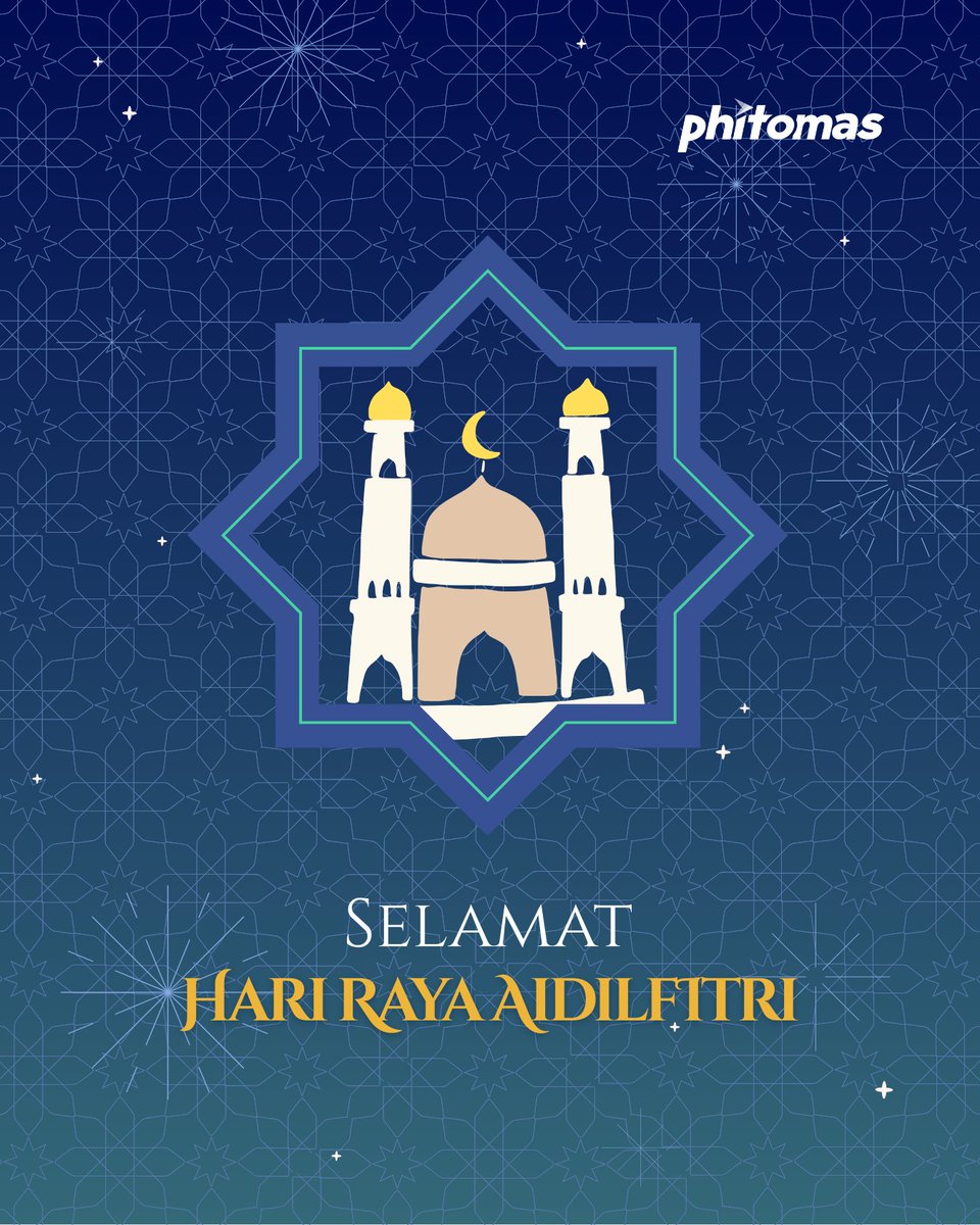 Phitomas's tweet photo. Eid Mubarak! 🌙✨ Phitomas wishes you and your loved ones a joyful celebration filled with peace, happiness, and prosperity. May this festive season bring renewed hope, cherished moments, and meaningful connections. https://t.co/3xLonNi86g