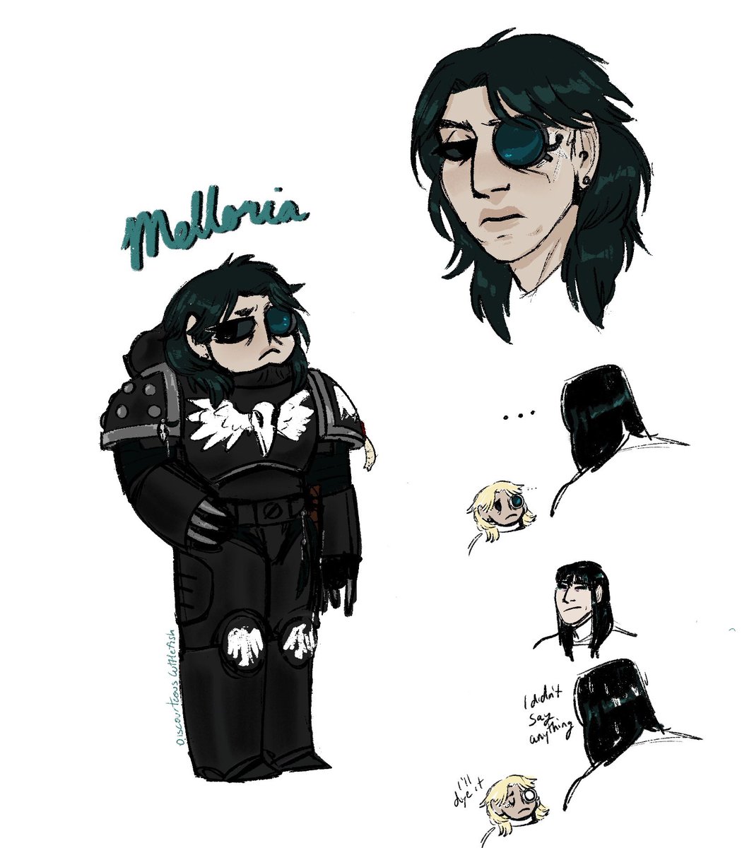 Sorry for no post for a thousand years anyway I made one single loyalist, a RG Moritat named Melloria and they’re a kind of a loser, he’s my rizzless little guy