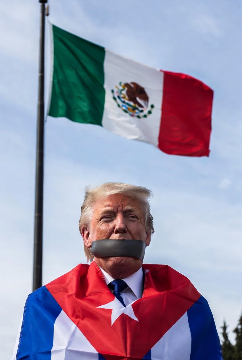 <a href="/ReporterosMX_/">Los Reporteros MX</a> <a href="/kompi1570/">kompi 🇲🇽🇨🇺🇷🇺🇵🇸🇨🇳🇧🇷🇻🇪🇮🇷</a> <a href="/POTUS/">President Donald J. Trump</a> El día que los pueblos hermanos de Cuba y México estén unidos, ese hablador yanqui tendrá que callar. 🙏