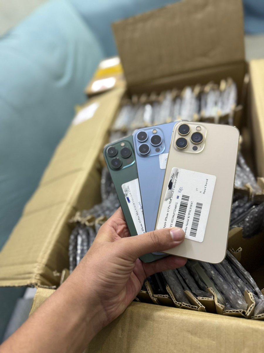 Techhubmobile's tweet photo. 🚨NEW STOCK JUST ARRIVED🚨
🔥 PTA Official Approved 🔥
📦 Limited Stock

📱 iPhone 13 Pro Max

🏪 Available at: TECH HUB MOBILE
📍 SHOP NO# 259-A, Star City Mall, Saddar, Karachi

📞Contact on Whatsapp:
03139259112

#iphone #apple #samsung #pro #xiaomi #plus #promax #oppo #vivo https://t.co/cnRZOXdtzB