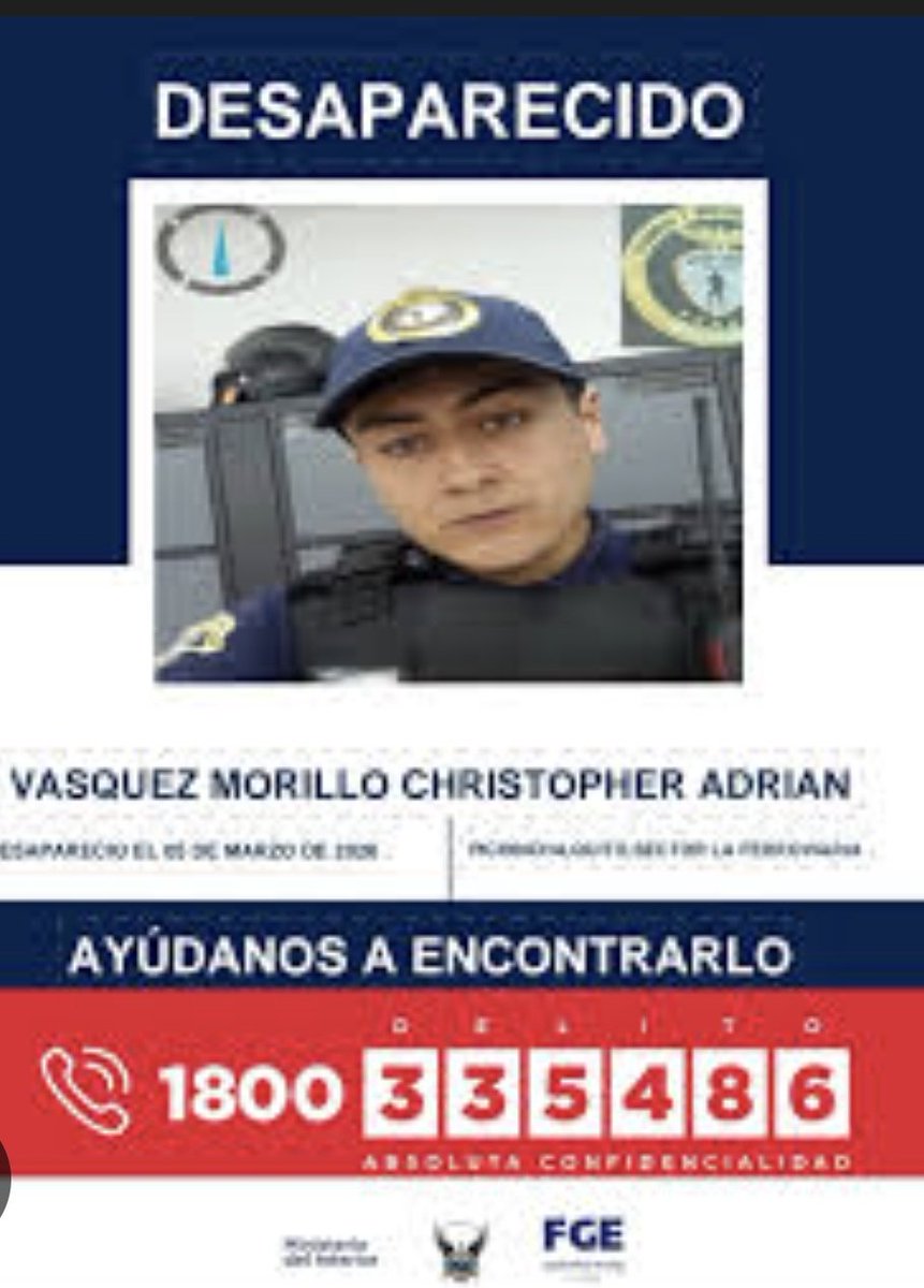 Y de #Christpher DESAPARECIDO en #Quito no se sabe nada #NOSFALTANTODOS
Dios, que aparezca con vida 🙏