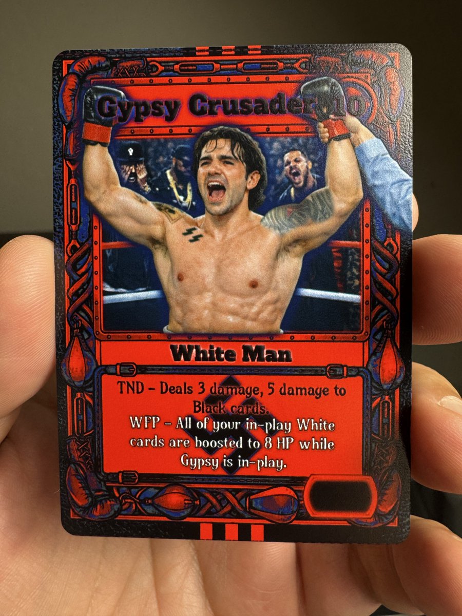 TribalOrdergame's tweet photo. To commemorate @jokerwaffenfren win on Saturday night, we decided to create an official Legendary card for the Win.

He walked into the jungle, surrounded by enemies, and came out with the W.That takes serious balls. Most people talk. Very few are willing to step into hostile territory and stand their ground. Paul did. Massive respect. We salute him O/

Only 200 cards available!

https://t.co/uNDuQim9aK