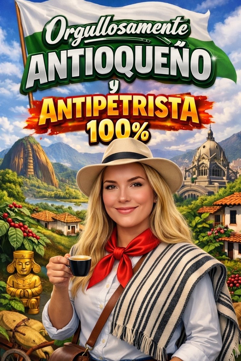 Orgullosamente Colombiana 🇨🇴
Antioqueña y Medellinense
GRACIAS A DIOS!