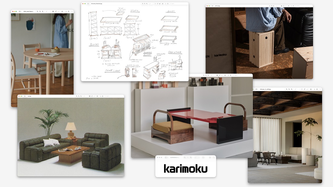 カリモク、3連パーテーション、超美品、キツツキ、レトロ、柏木工、日進木工、マルニ プレスリリース】ミラノデザインウィーク2026｜本会場・Capsule Plaza