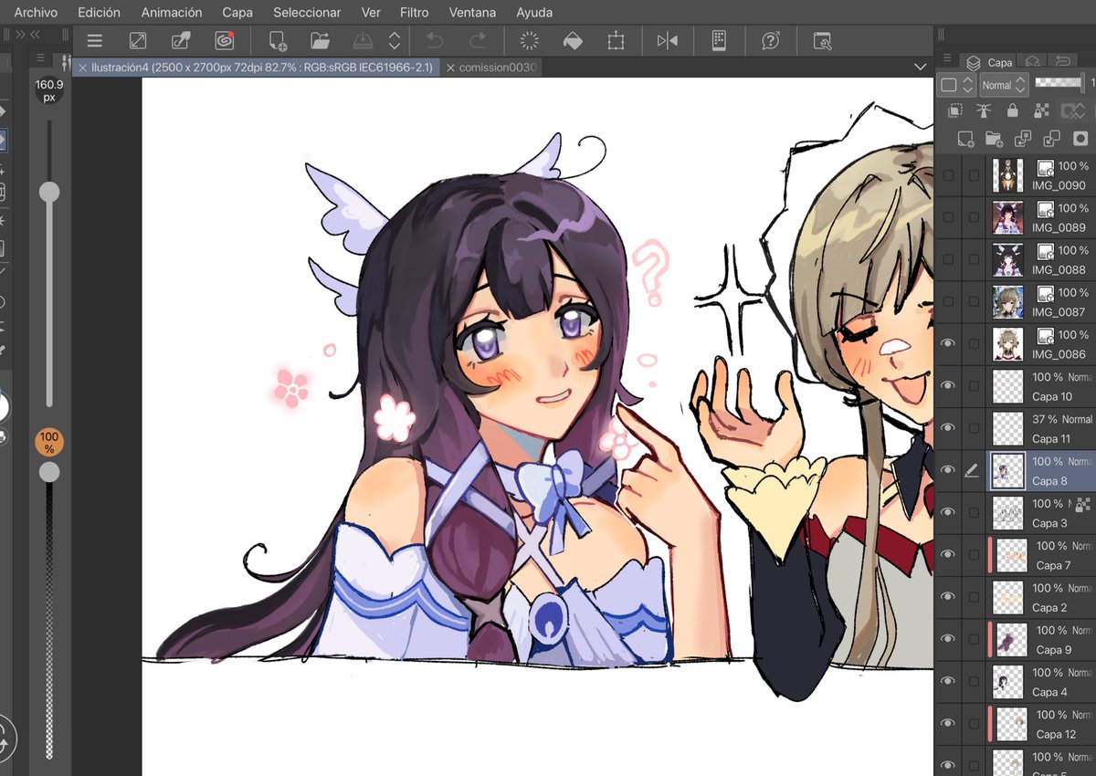 wip... .... #columbina #genshin #sandrone