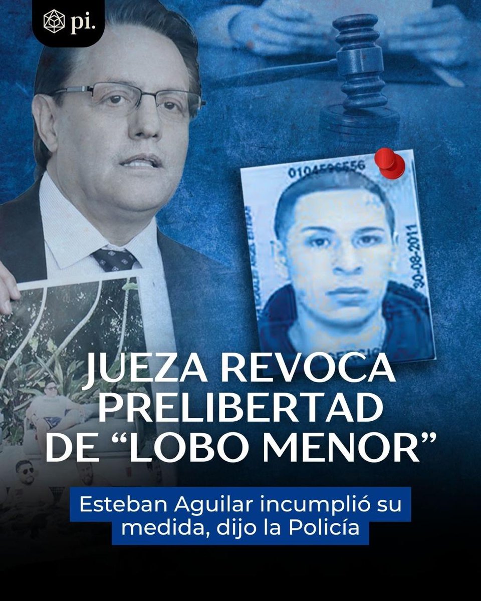 La medida de #prelibertad otorgada a #EstebanAguilar, alias #LoboMenor en el primer semestre del 2022, fue revocada por una jueza, este 16 de marzo. La magistrada también dispuso su encarcelamiento.