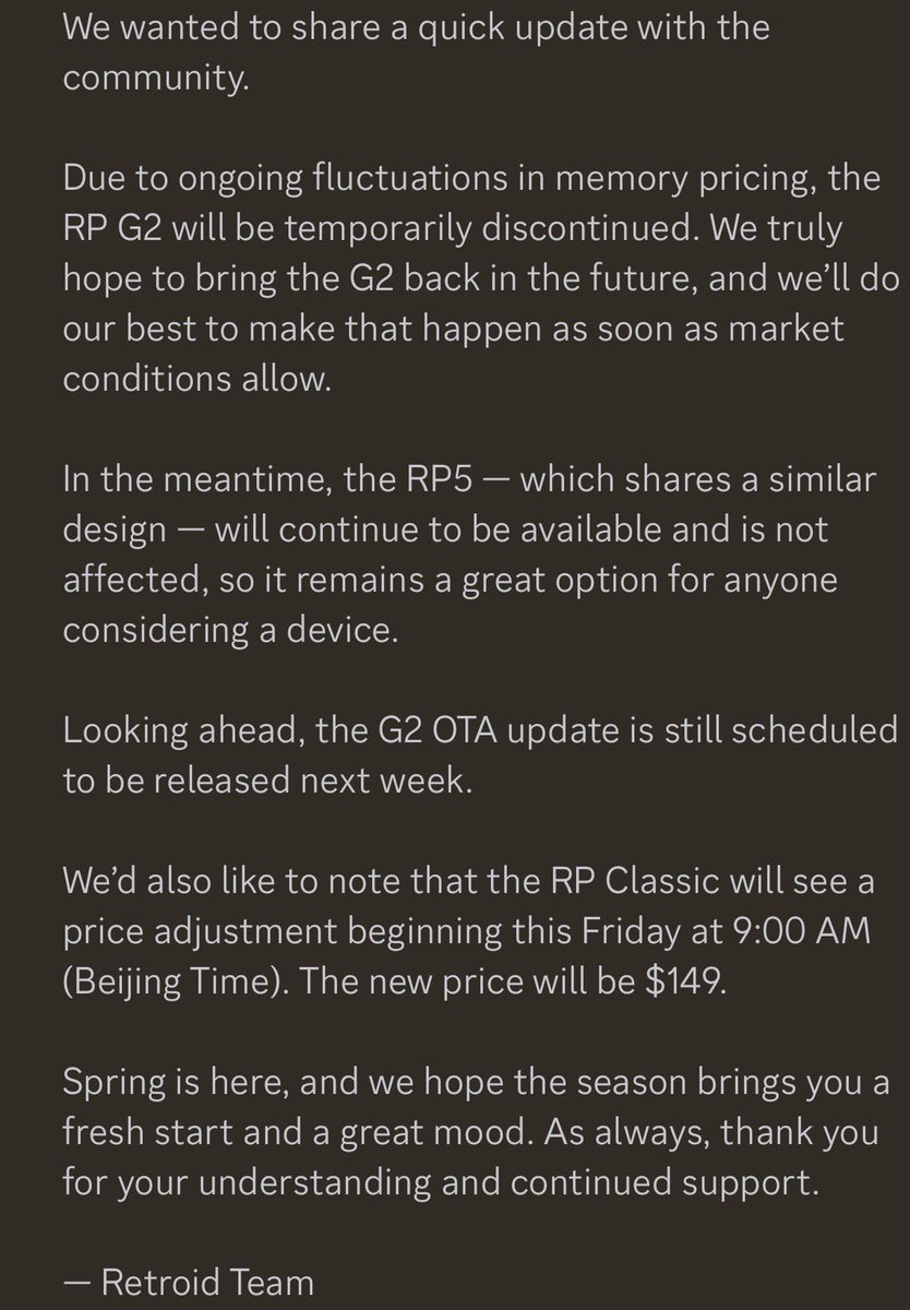 Retroid Pocket Official tweet media