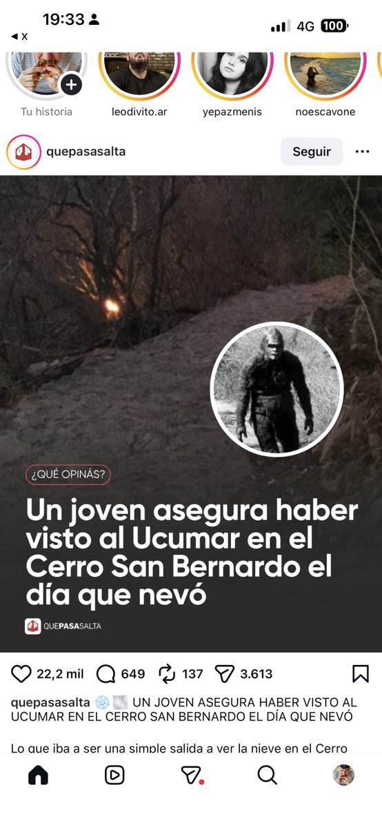 SOMOSTURBIO's tweet photo. ¿se acuerdan de la historia de una seguidora que publicamos acá de unos mochileros que fueron a acampar a Salta y casi se los morfa un monstruo en el bosque, nuestro Blair Witch argentino? Bueno. Otro pibe también lo vio. https://t.co/MIoC95Kkm1