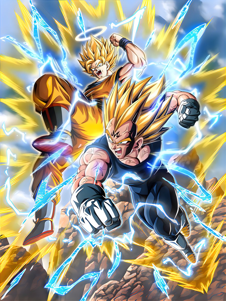 ドッカンバトル dokkan battle》 【宿命の対決】魔人ベジータ+超サイヤ