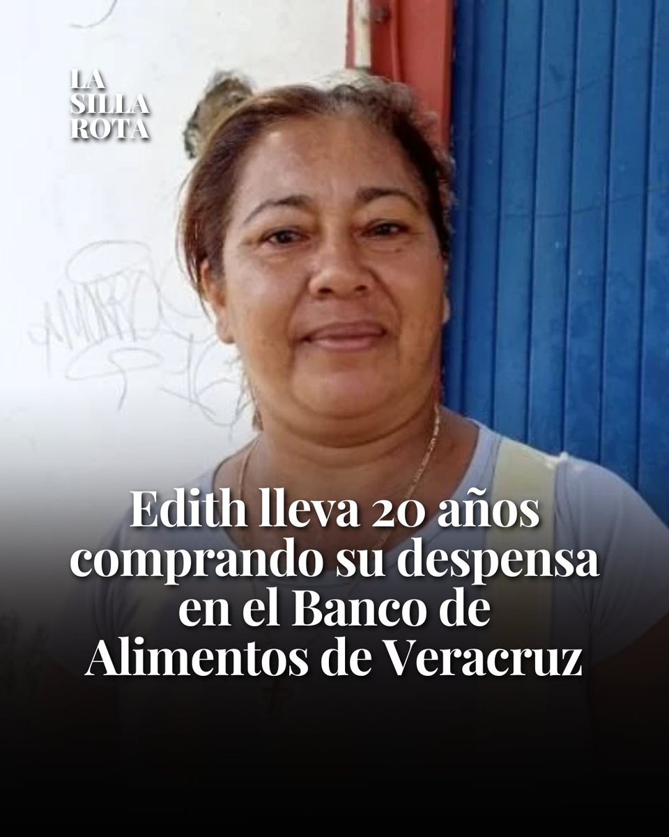 🛒 Desde hace dos décadas, Edith acude una o dos veces por semana al Banco de Alimentos de Veracruz para comprar parte de la despensa de su familia. Con lo que gana como empleada doméstica —alrededor de 500 pesos diarios— y el ingreso de su esposo y su hija, logra cubrir gastos