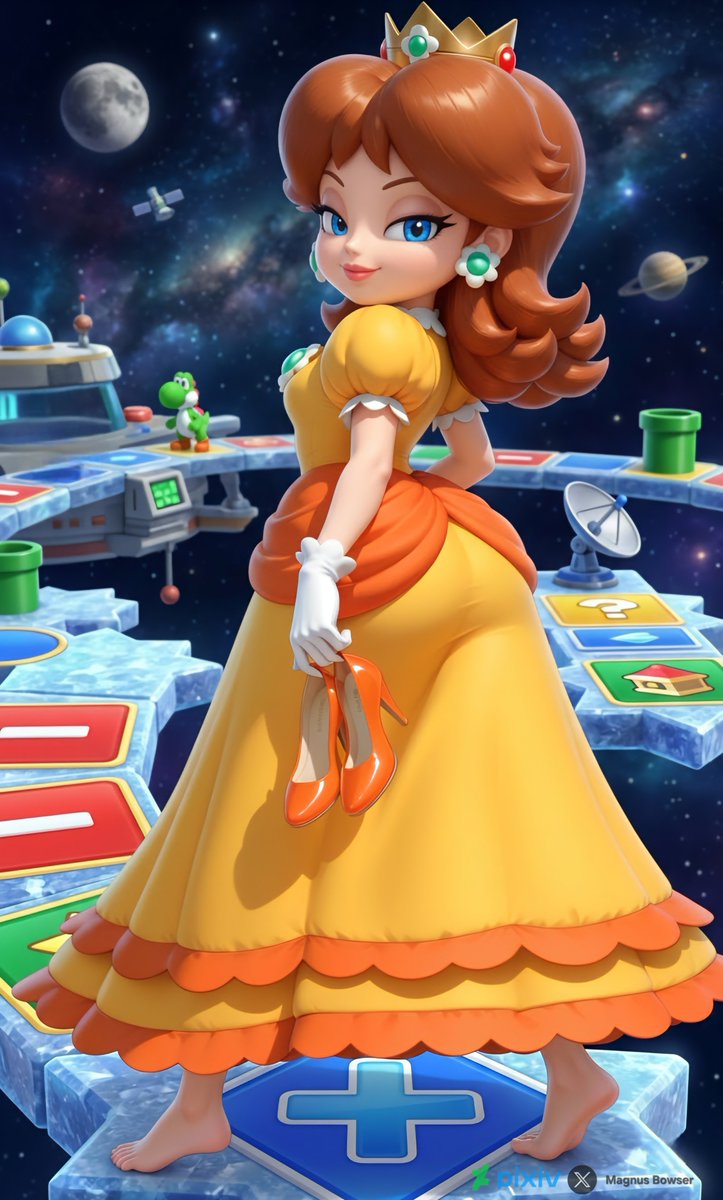 Magnus_Bowser's tweet photo. A little break from heels in Mario Party x3 https://t.co/pK4ZbO4Mf8
