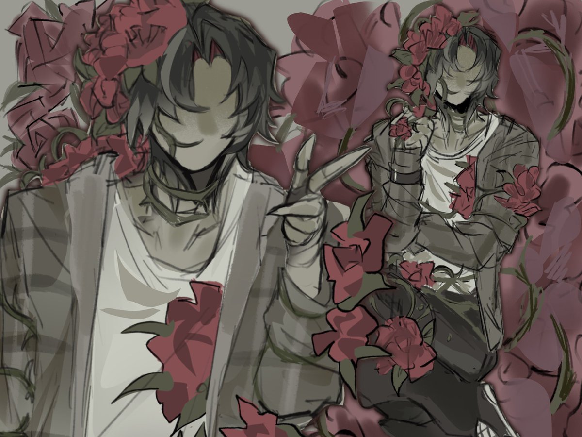 roses and stuff or something #nezoshokifanart
