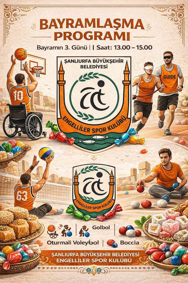 Şanlıurfa Büyükşehir Belediyesi Engelliler SK 🟠⚪️ tweet media