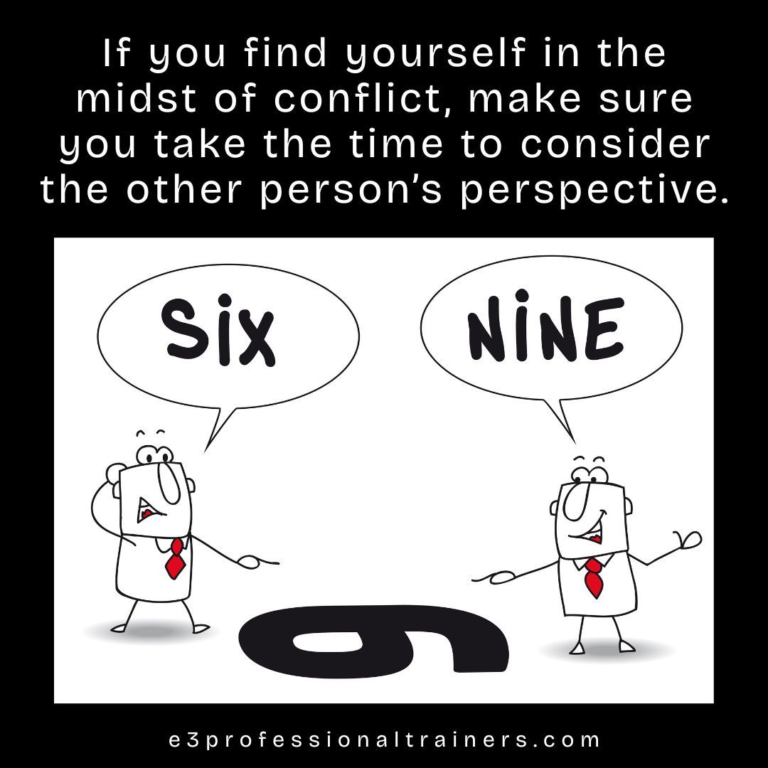 e3proftrainers's tweet photo. Conflict is sometimes less about 'right vs. wrong' and more about perspective.  Before you argue, take a moment to stand in their shoes. 👣

#Perspective #ConflictResolution   #CommunicationSkills #LeadershipSkills #ProfessionalDevelopment  #e3professionaltrainers https://t.co/nxqPli4gXT