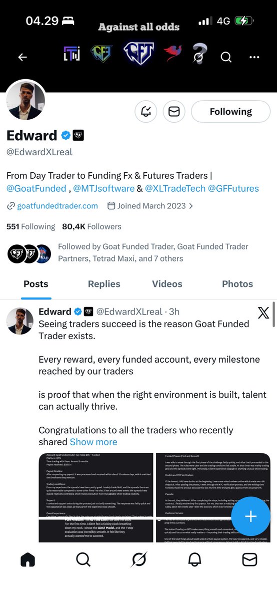 mhsin_ask's tweet photo. @GFT_Partners @EdwardXLreal @Leveragedgiant @GoatFunded XAUUSD my favorite https://t.co/5kcxyHdsHl