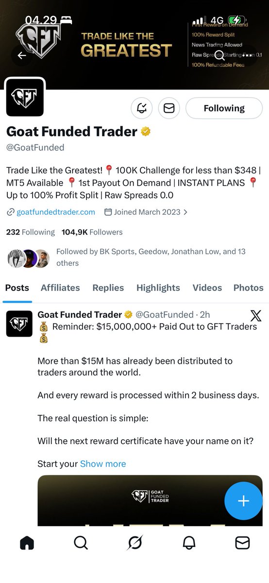 mhsin_ask's tweet photo. @GFT_Partners @EdwardXLreal @Leveragedgiant @GoatFunded XAUUSD my favorite https://t.co/5kcxyHdsHl
