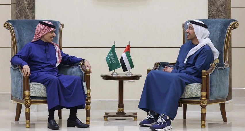 وزير الخارجية السعودي والإماراتي يبحثان الاعتداءات الإيرانية على الخليج