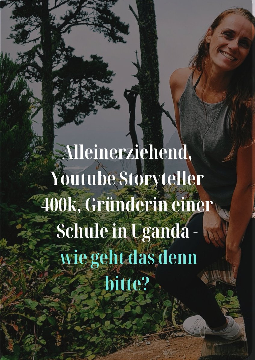 Alleinerziehend, Youtube Storyteller 400k, Gründerin einer Schule in Uganda - wie geht das denn bitte? / mit Katja Wolf Peace, Love &amp; Om &amp; Podcasthon open.spotify.com/episode/7B5Sgn…