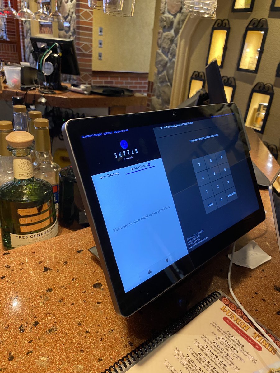 Today we installed our <a href="/SkyTabPOS/">SkyTab</a> system from <a href="/Shift4/">Shift4</a> in El Rancho Grande on Dorothy Lane in Dayton Ohio. Stop by if you’re in the area for some good food.