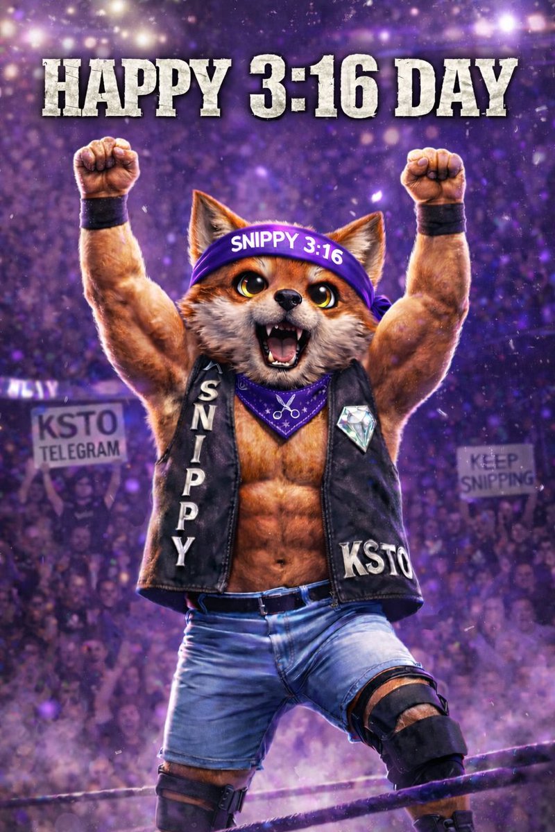 HAPPY 3:16 DAY! SNIPPY 3:16 SAYS… If You want to hang with the most badass, authentic community in the game. Then join the KSTO TELEGRAM NOW! And that’s the bottom line… BECAUSE SNIPPY SAID SO.
👉 t.me/Keepsnippingto…