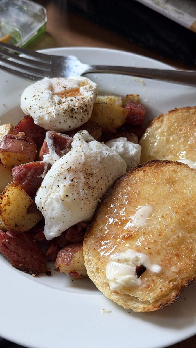 JohnnyRayBee's tweet photo. Afternoon corned beef hash, poached eggs, and a homemade toasted bun ...
#MateValue https://t.co/QO59MNpnjU