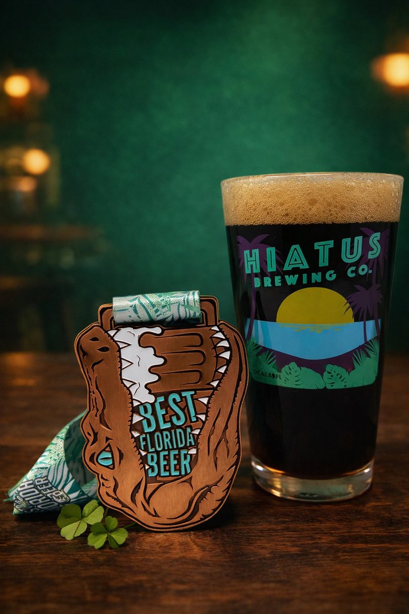 HiatusBrewing's tweet photo. 🥉@BestFloridaBeer award winning Irish Export Stout. Celebrate St. Patrick’s Day the right way with a pour of Donaghy’s. Rich chocolate roast. Smooth finish. ☘️ 

#StPatricksDay #DrinkLocal #CraftBeer #FloridaBeer #HiatusBrewing https://t.co/ejGF8RDHgx