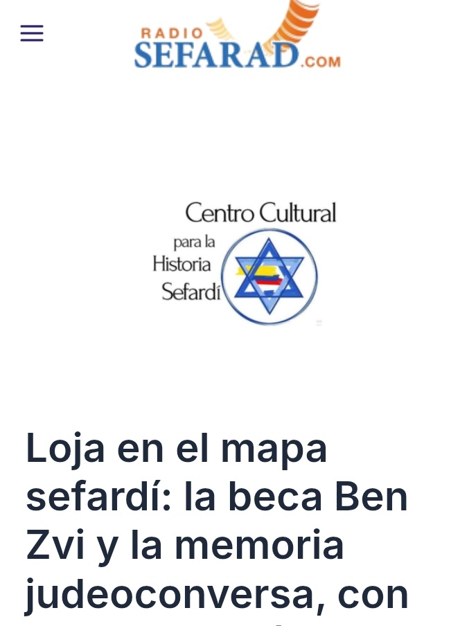 mistergabbo1's tweet photo. En Loja, Ecuador se desarrolla un estudio antropológico sobre el fenómeno judeo-converso y con el auspicio del Instituto @yadbenzvi de Jerusalén https://t.co/yxrXTUuc01 #sefardi #Anusim https://t.co/MFDFtAUiWU
