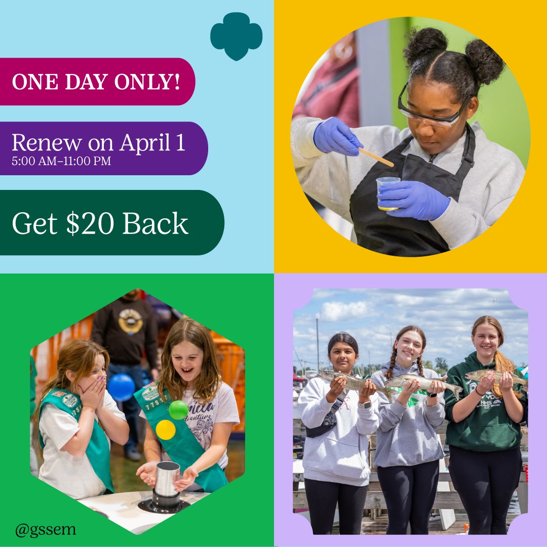 Girl Scouts of Southeastern Michigan (GSSEM) tweet media