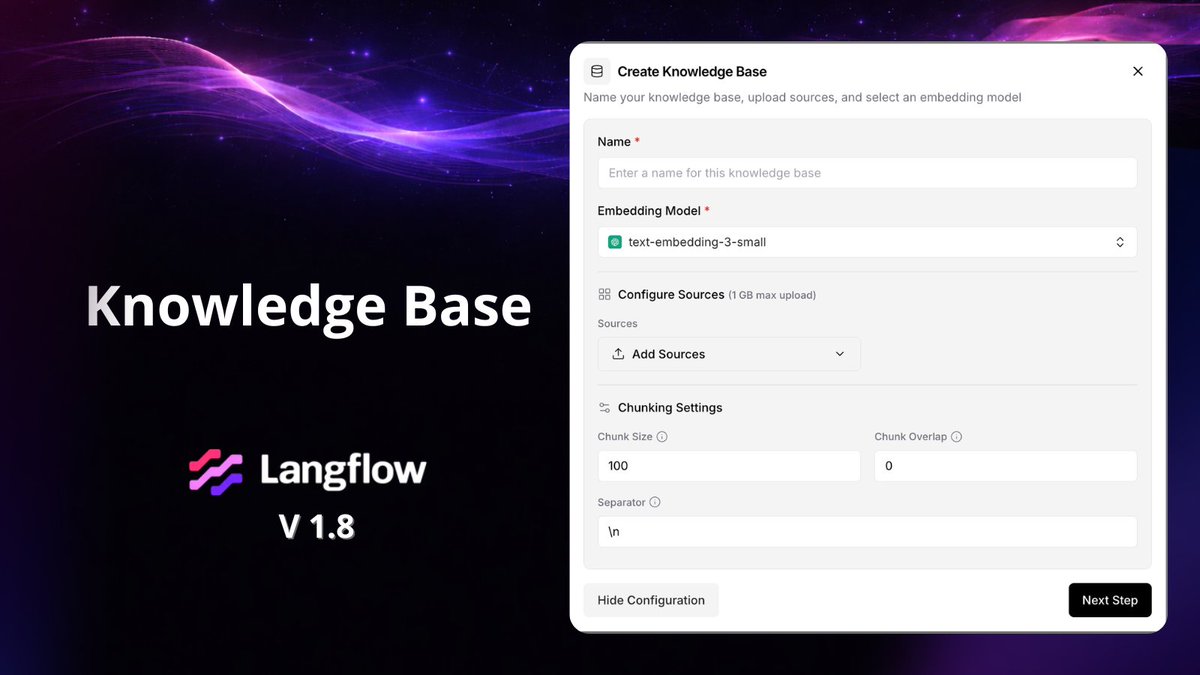 Langflow tweet media