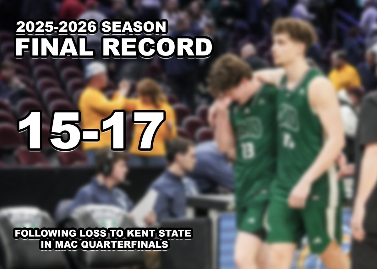 natlafleurmedia's tweet photo. And just like that, the Ohio Men's Basketball season is over! After a loss to Kent State in the Mid-Atlantic Conference tournament, the Bobcats wrap up their season 15-17. 
#OhioSports #AthensMidDay #NCAAMBB #MarchMadness https://t.co/cJpA4gKcyw