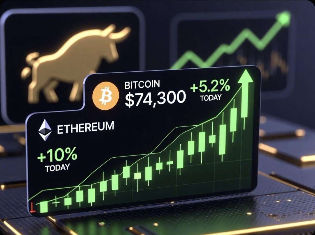 Services_MH's tweet photo. 🚀Bitcoin Hits $74,300+ & Ethereum Surges +10% TODAY…
Is your crypto project ready to ride this massive wave?  Most projects are missing it because they’re still using old marketing tactics.
Here are 3 quick organic tips that actually work right now: 

1/3
 Post a timely poll or thread in the next hour tying your project to the BTC/ETH pump (e.g. “How high will ETH go this week?”).

2/3
Jump on the momentum with an X Space today — title it “Live: Riding the Bull Run with [Your Project]”.  
Cross-promote instantly to your Telegram & Discord: “ETH just +10% — join the live discussion now!”

3/3
I’ve used these exact 3 moves with 5 projects this month… and they all saw +250% engagement in 24 hours.  Want the full ready-to-use playbook + my custom boost plan for your project while the market is this hot?
Just DM me the word "BULL"
  #Bitcoin #Ethereum #CryptoBullRun #CryptoTwitter #MemeCoin #Web3 #XGrowth