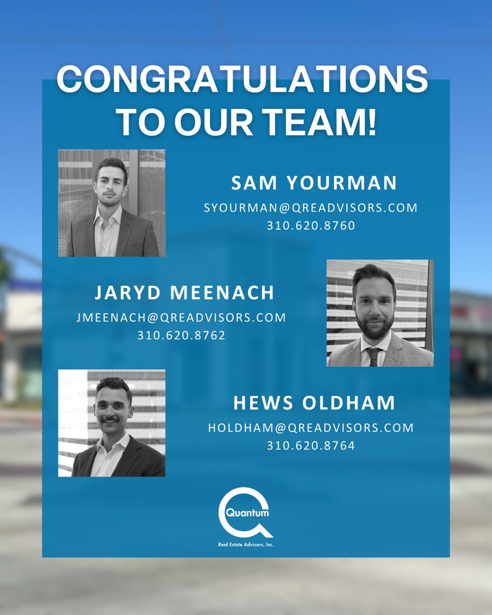 QuantumChicago's tweet photo. JUST SIGNED! Congratulations to the Quantum LA Leasing Team for successfully assisting our client, Jersey Mike’s, with the lease of a 1,425 SF retail space in Bell, CA!

Contact the team below for more information.

#QREAdvisors #RealEstate #Leased #NationwideSuccess #CRE #Broker https://t.co/4SLSmpoYpe