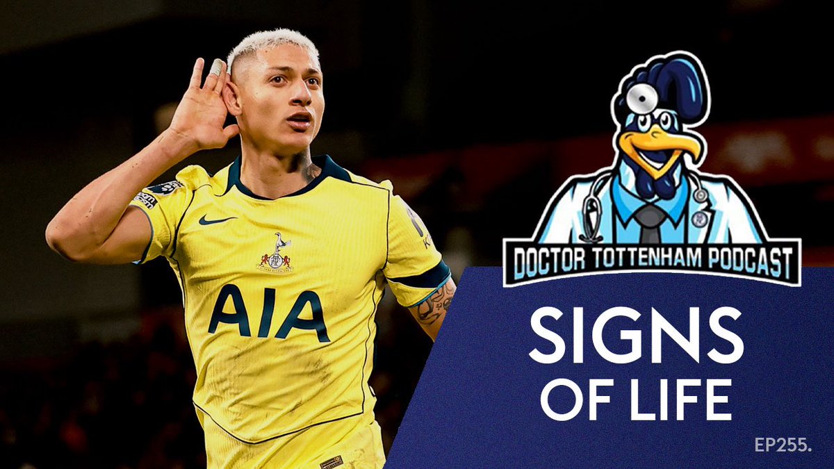 E255 Signs of Life

🤺Fighting Performance
🧤Keeper Error
🐦 Richarlison Resurgence 
⚜️ Tudor Temperament
👶🏼 Academy Debuts
⏭️ Next Games
⚽️ Champions League
🌳 Forest Preview
#COYS #THFC 

Audio: open.spotify.com/episode/2zV3zB…

Video: youtube.com/live/ed09zgwdn…