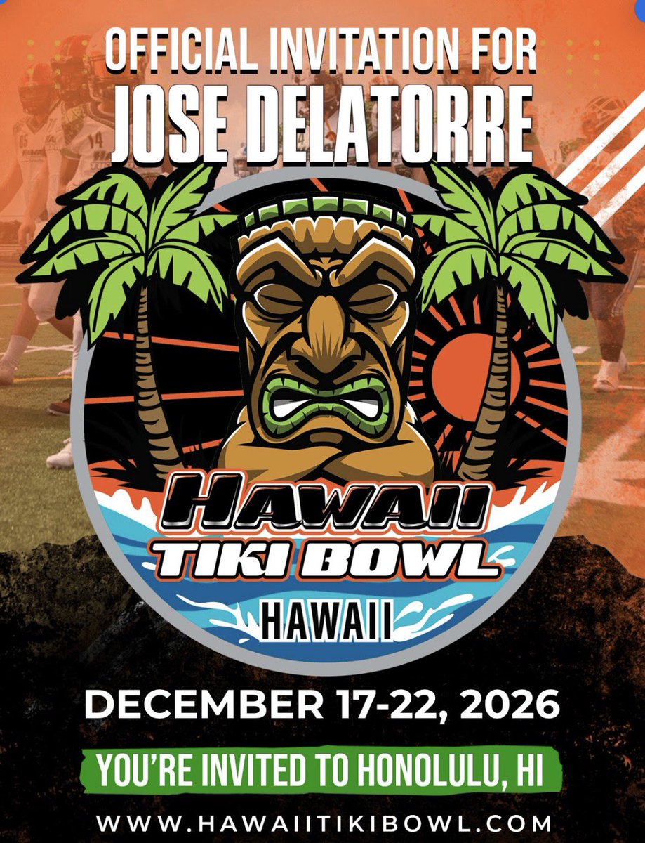 Thank you for the invitation at the Hawaii Tiki Bowl🙏🙏