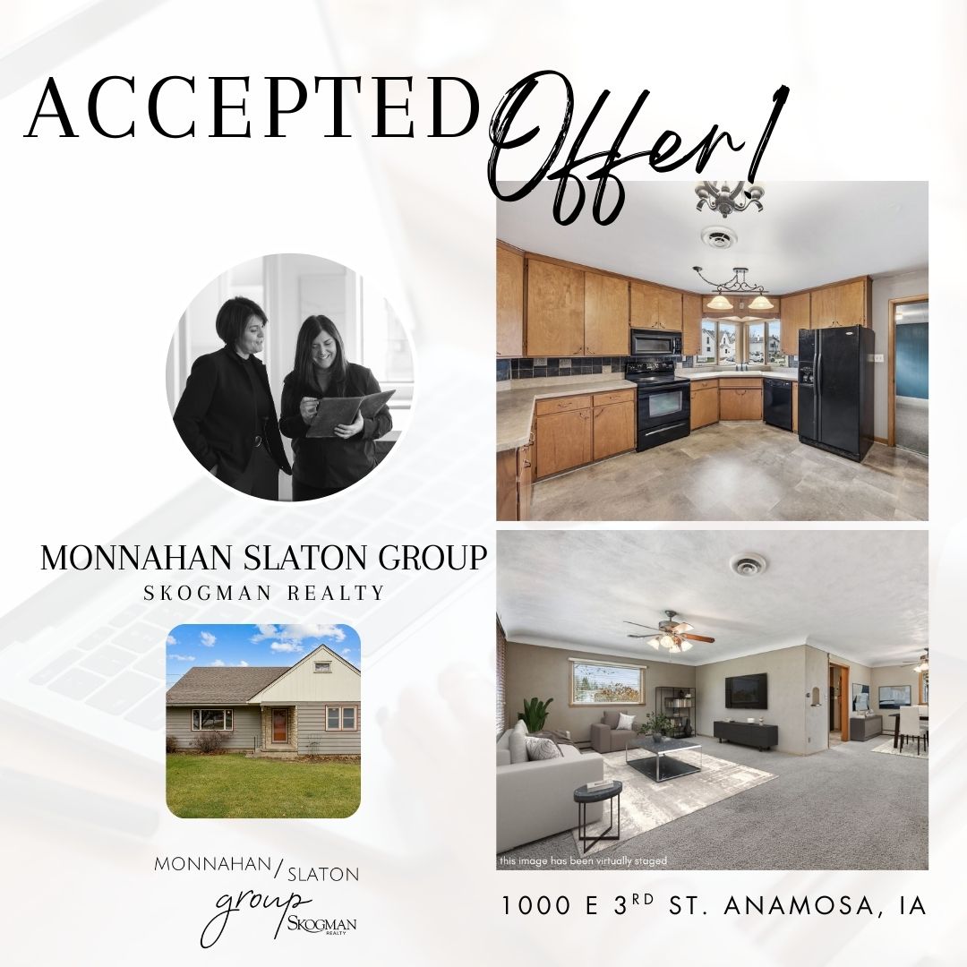🏡 Now Sale Pending!
This Anamosa charmer has found its buyer! We’re excited to move toward closing.
bit.ly/1000E3RDSTANAM…
Info by Jill Monnahan &amp; Jacey Slaton, REALTORS® with Skogman Realty, Licensed in Iowa.