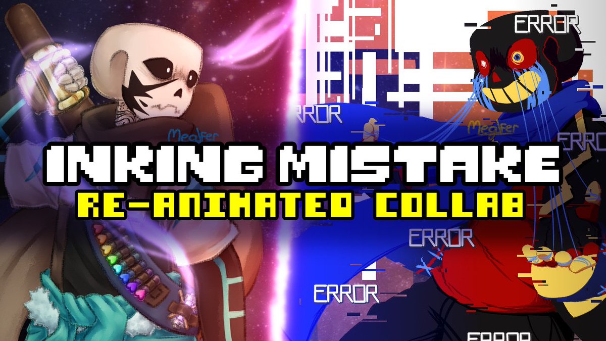 After a year and a half working on this...
INKING MISTAKE RE×ANIMATED COLLAB
COME AND SEE THE PREMIERE WITH US ‼️‼️‼️
➡️youtu.be/8tB3zy7fgQA

#underverse_10thAnniversary #utmv #animation