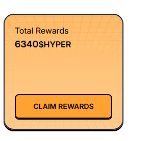 Rewards 15% on $HYPER

Community rewards allocation for staking and token giveaway promotions and events is live.

Claim your reward: bitcoinehyper.com