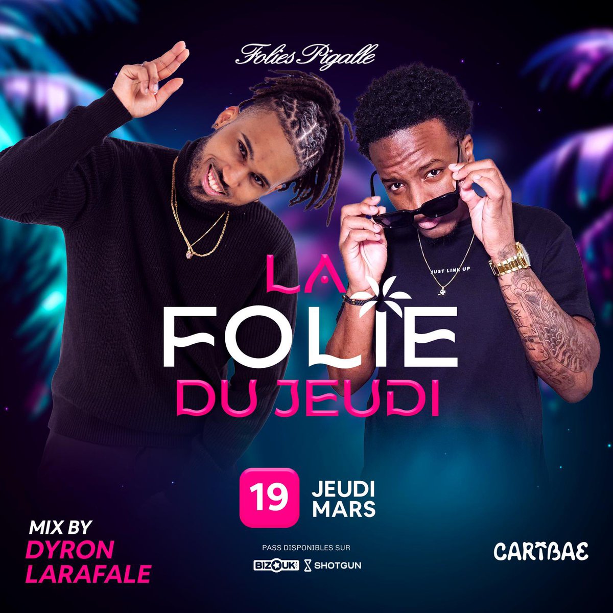 Retrouve moi ce jeudi à la folie Pigalle 🔥🔥 bizouk.com/events/details…