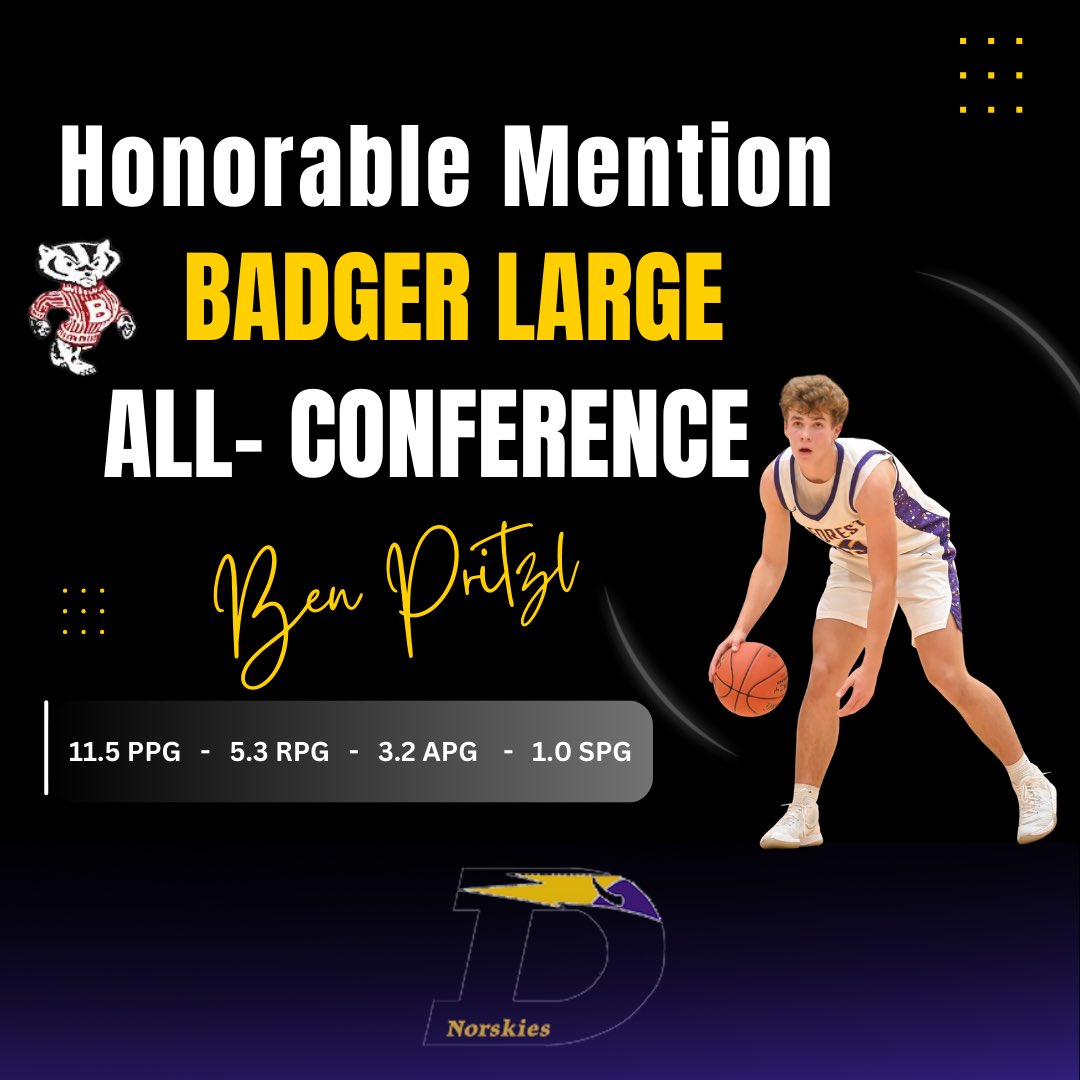 DeFo_Hoops's tweet image. Congratulations to @benpritzl12 on his All Conference recognition! #BuildIt