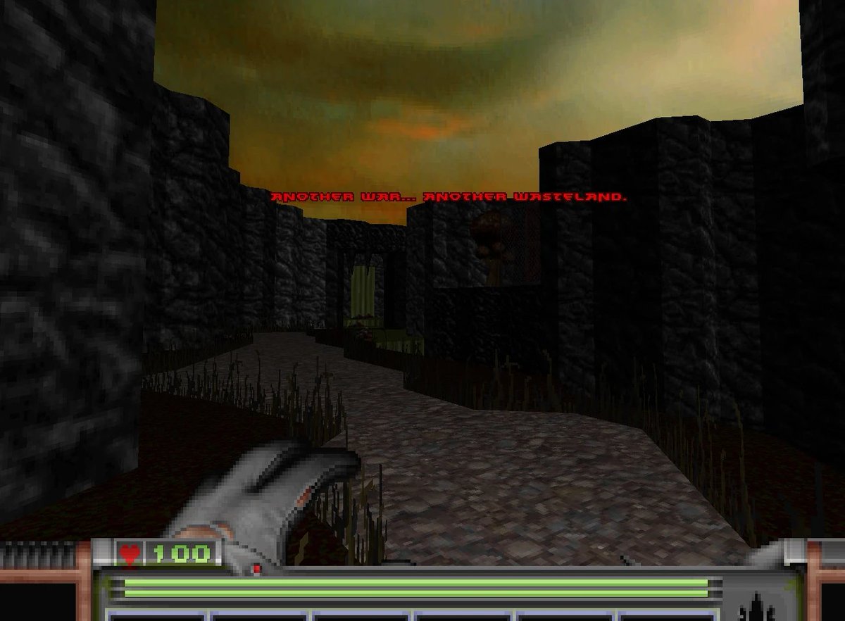 Montanari02's tweet photo. Enviromental and antiwar propaganda? in my boomer shooter? #Strife #Doom #retrofps #boomershooter #UZDoom #UDMF #leveldesign #gamedevlife https://t.co/VjCIJ4TPpU