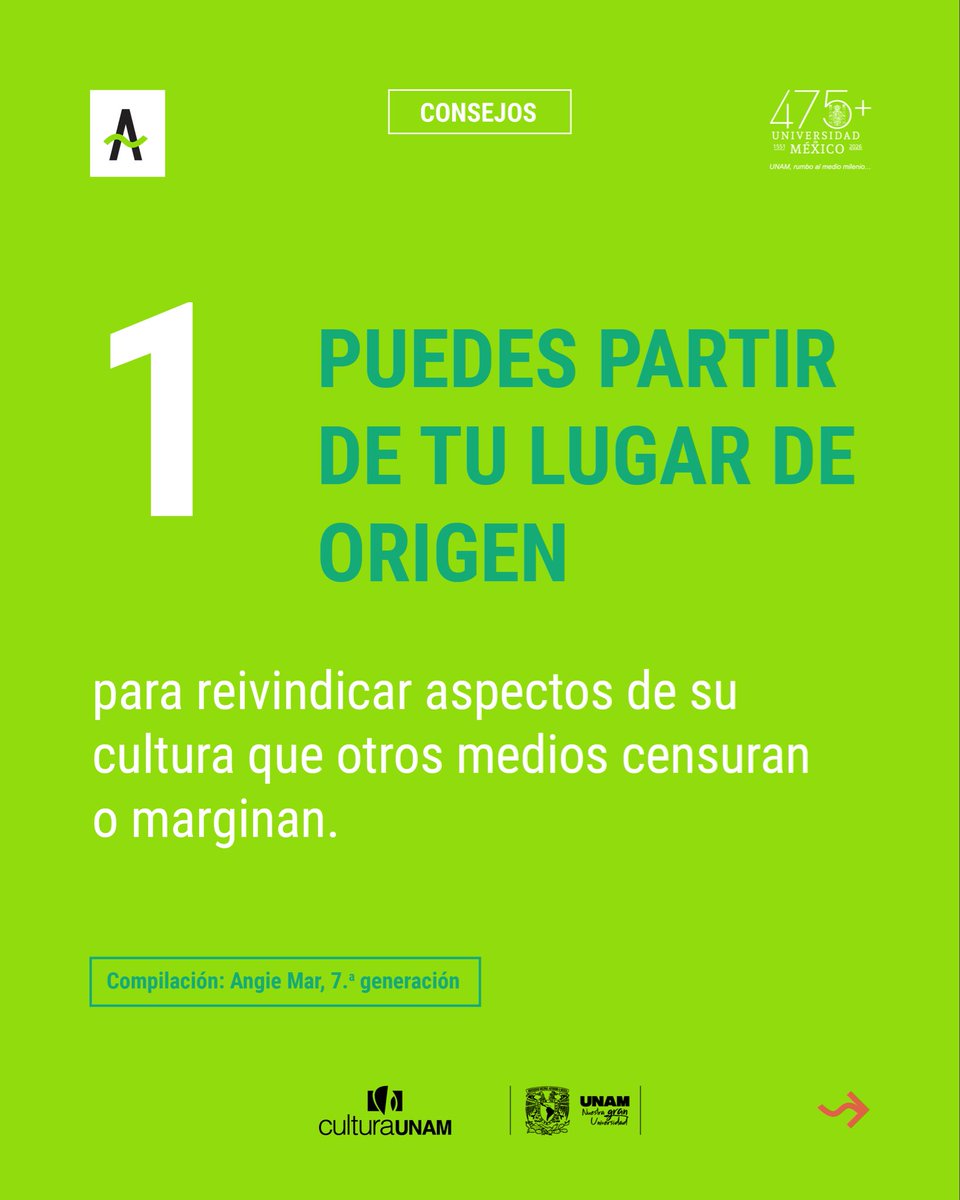 Alterna_MX's tweet image. ¿Quieres hacer una buena nota y no sabes por dónde empezar? 🤔
Entonces pon atención a estos consejos que nos compartió David Mtz de la 6.ª gen de la UIP. 
Guarda este post, compártelo con quien también está empezando en el #periodismo y ponte a escribir. ✍️ 
 #consejos