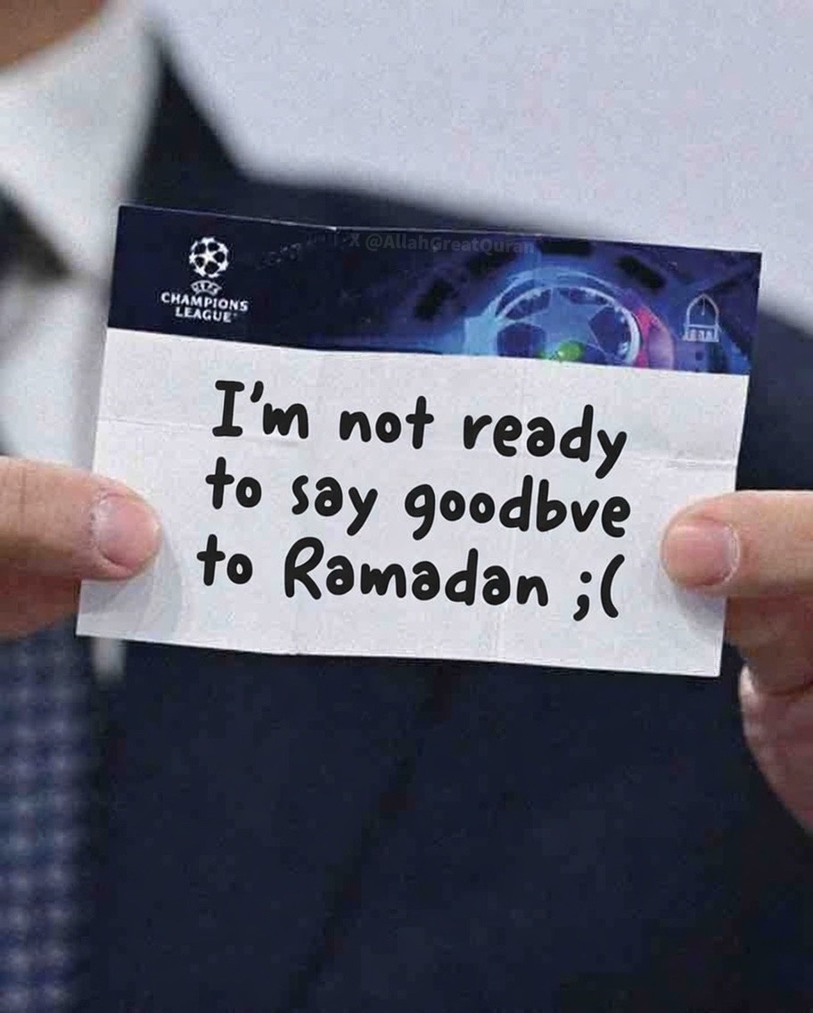 This was the fastest Ramadan ever,  and I'm not ready for it to end. 😭💔