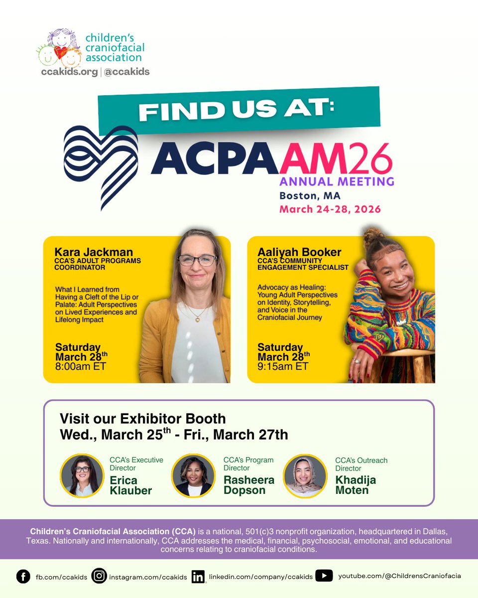 CCAKids - Children's Craniofacial Association tweet media
