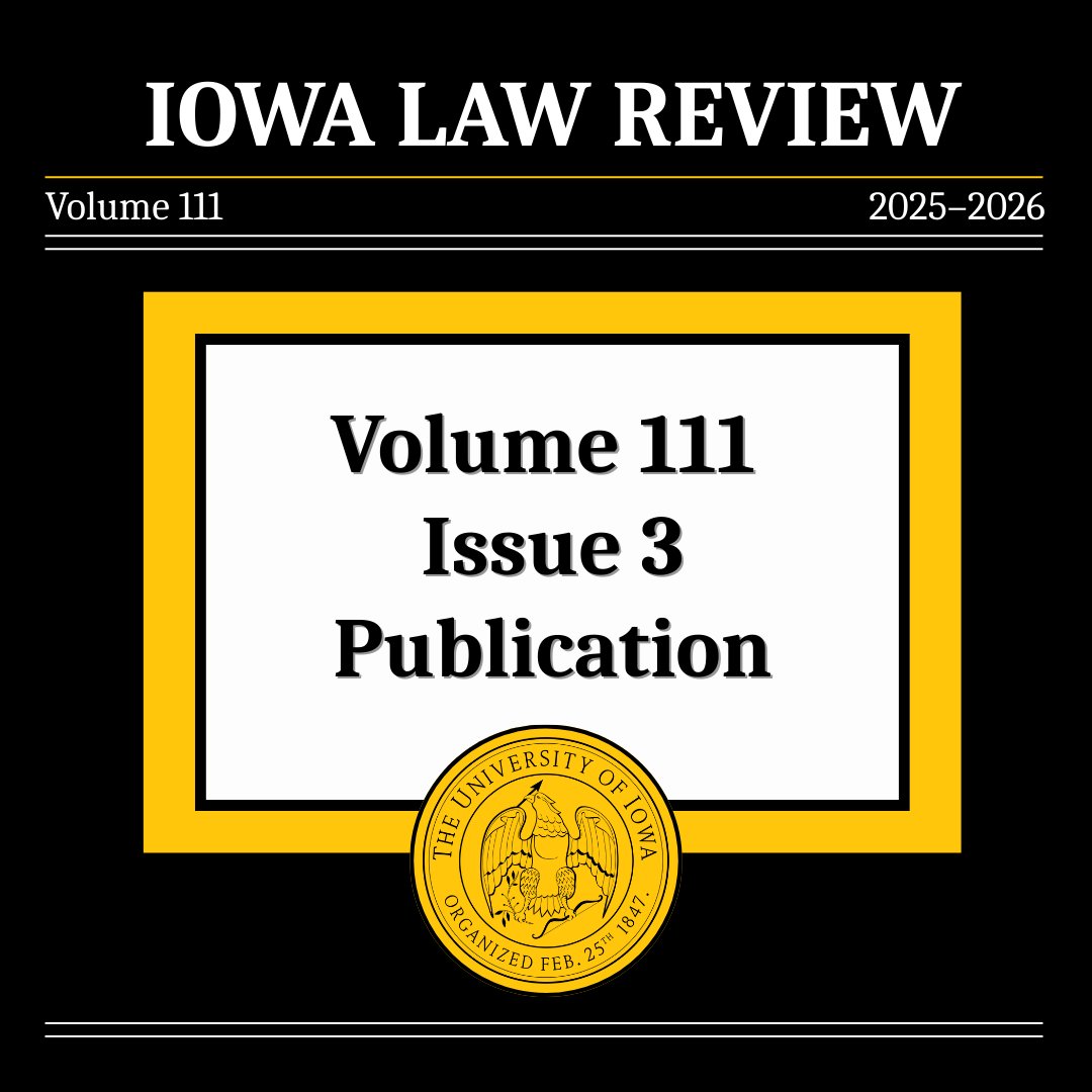 Iowa Law Review tweet media
