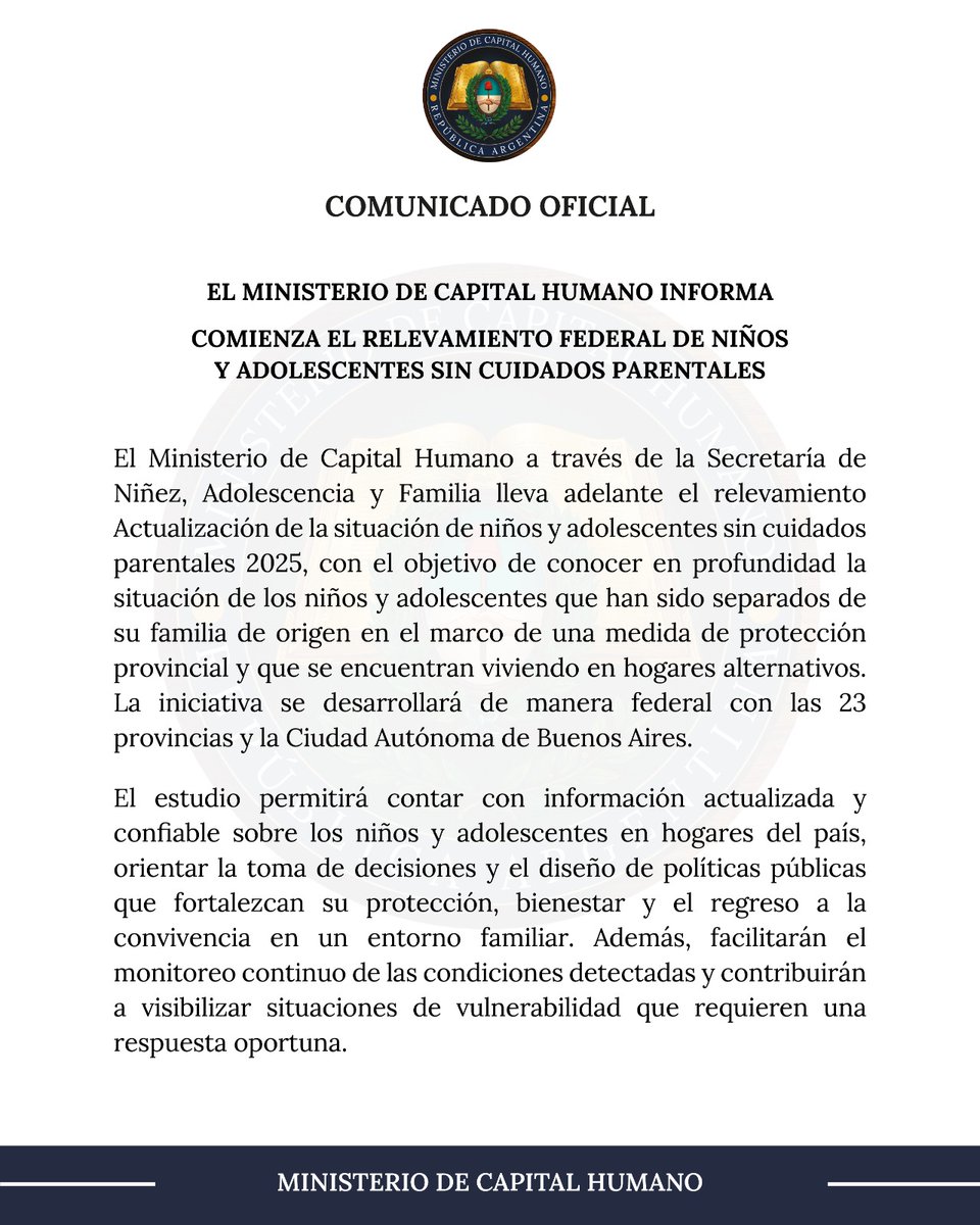 Ministerio de Capital Humano tweet media