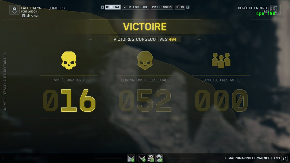 le compteur de wins consécutives en Y