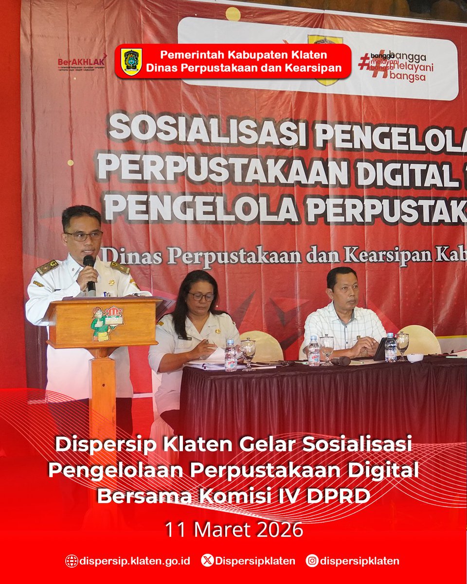 Dinas Perpustakaan dan Kearsipan Klaten tweet media