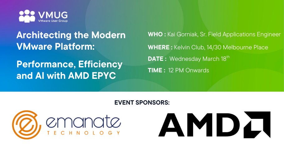 Melbourne VMUG tweet media