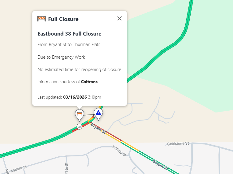 Caltrans District 8 tweet media